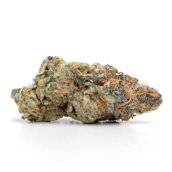 Grape Cream Cake THCa Flower – rich purple and green buds with trichomes and a grape-cream scent.