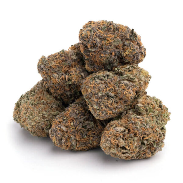 OG Kush THCa Flower – Dense cannabis buds with a frosty coating of trichomes.