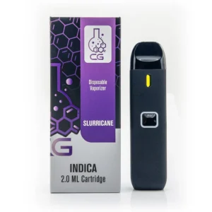 CG Extracts THC Disposable Vape Pen (2g) with sleek black finish and CG Extracts branding